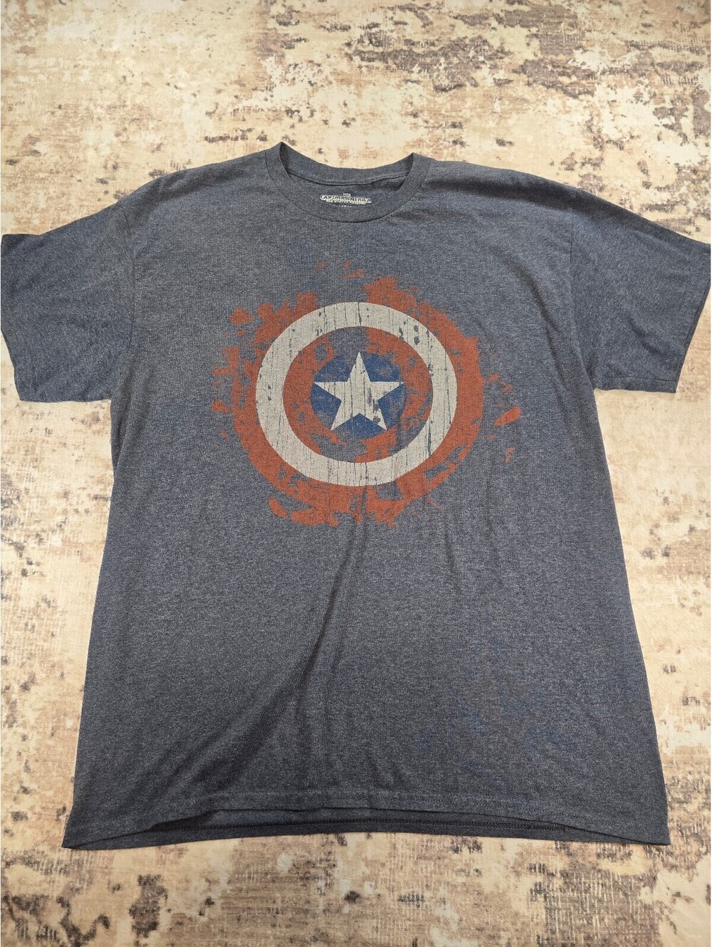 Marvel Captain America Graphic T-Shirt Size L (A2 015)